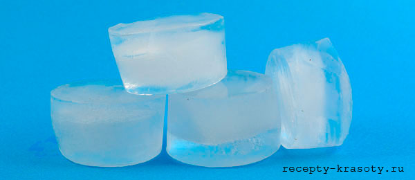 Кубики льда для протирания лица
